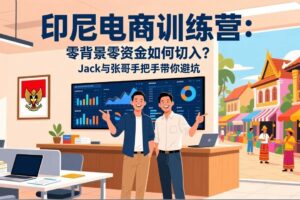 （17533期）印尼电商训练营：零背景零资金如何切入？Jack与张哥手把手带你避坑