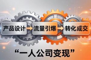 (17864期)一人公司变现全攻略:产品设计+流量引爆+转化成交,打造不受年龄限制的长期事业