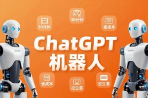 (17982期)智能机器人定制速成课:技术小白30分钟做出ChatGPT机器人,省时间砍成本还能拉生意